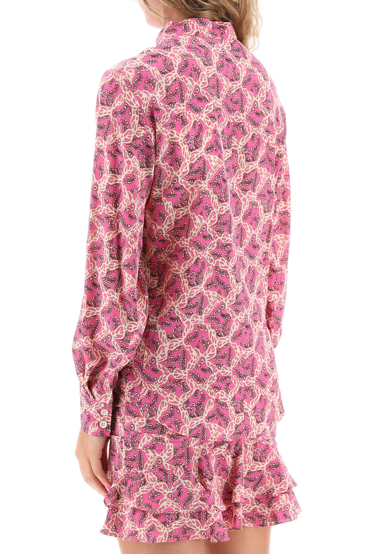 Isabel Marant ilda silk shirt with paisley print