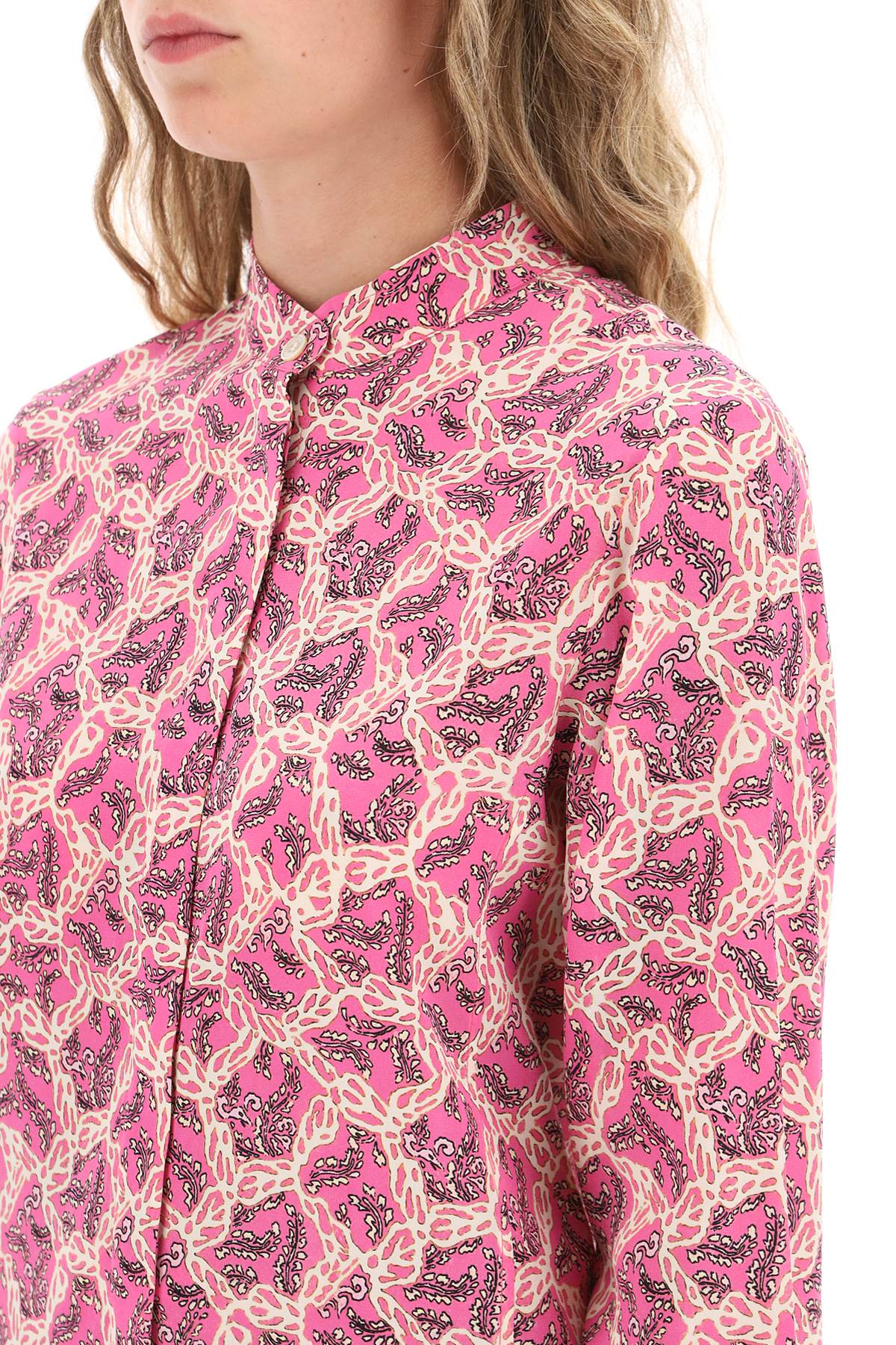 Isabel Marant ilda silk shirt with paisley print