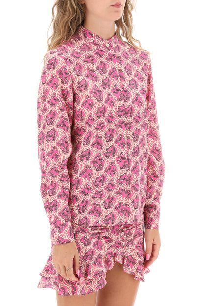 Isabel Marant ilda silk shirt with paisley print