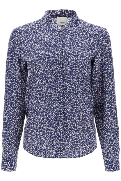 Isabel Marant ilda silk shirt with floral print