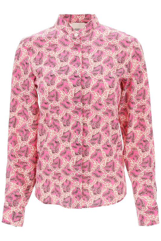 Isabel Marant ilda silk shirt with paisley print