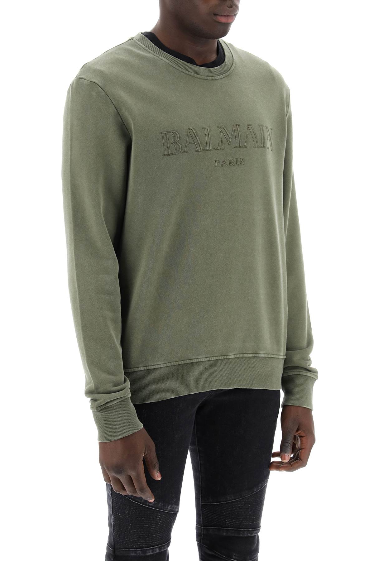 vintage balmain crewneck sweat