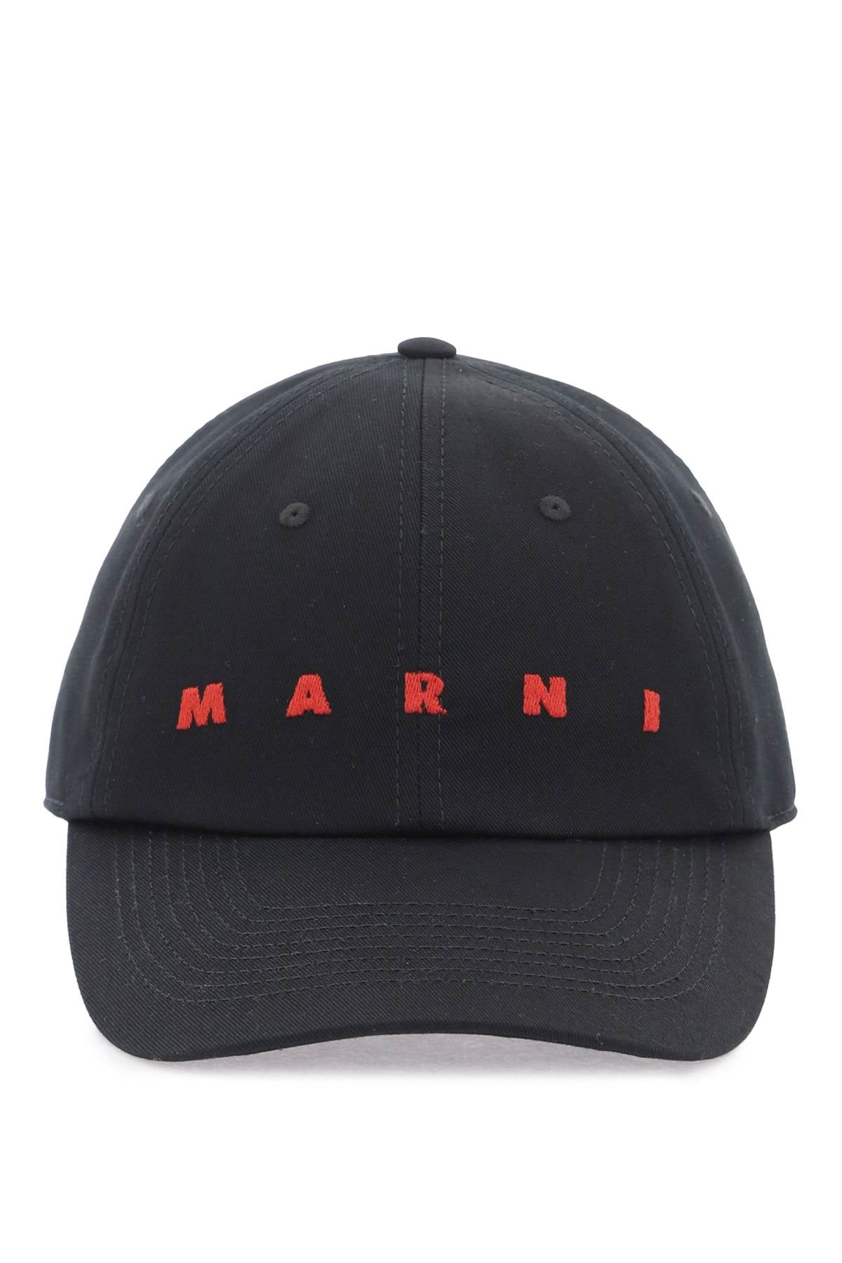 Marni embroidered logo baseball cap with