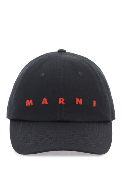 Marni embroidered logo baseball cap with