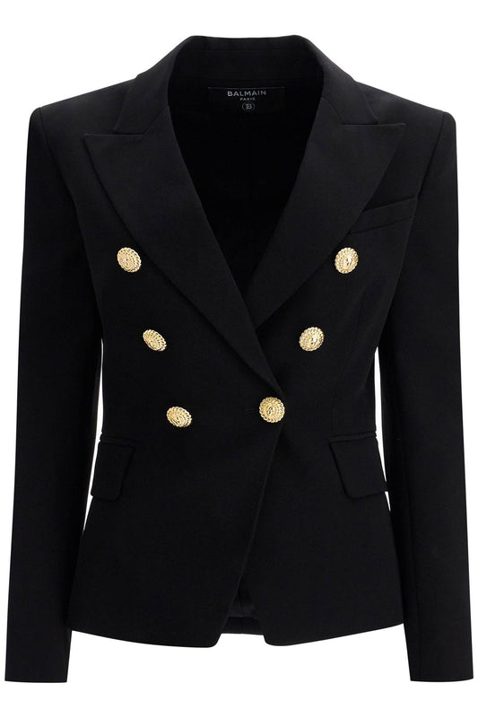 Balmain 6-button crepe jacket for women