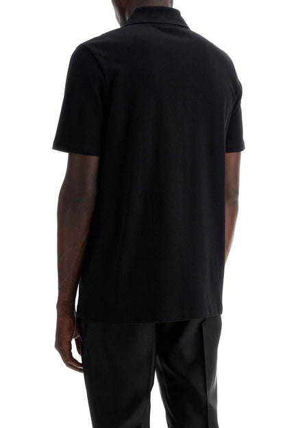 Balmain polo shirt with embroidered logo letter