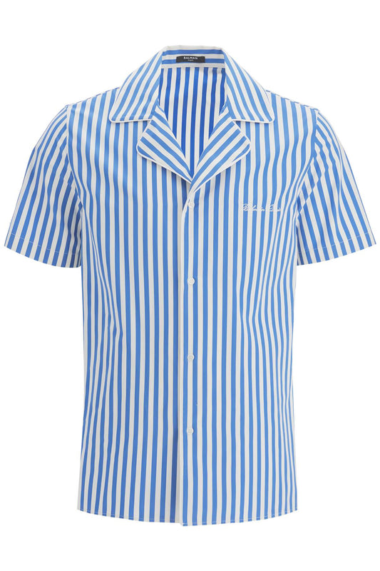 Balmain striped pajama shirt for