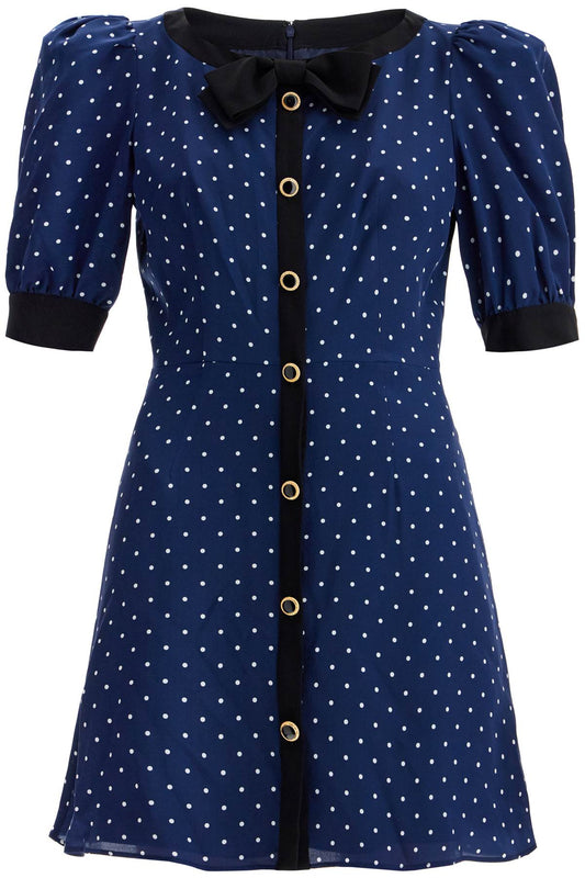 Alessandra Rich 'silk polka dot mini dress