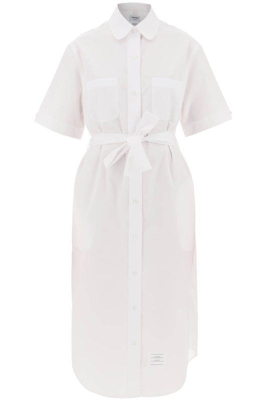 Thom Browne midi blouse with belt