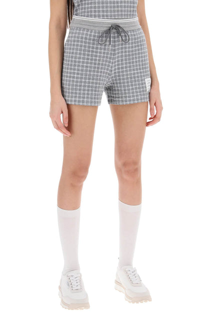 Thom Browne check tweed sweatshorts