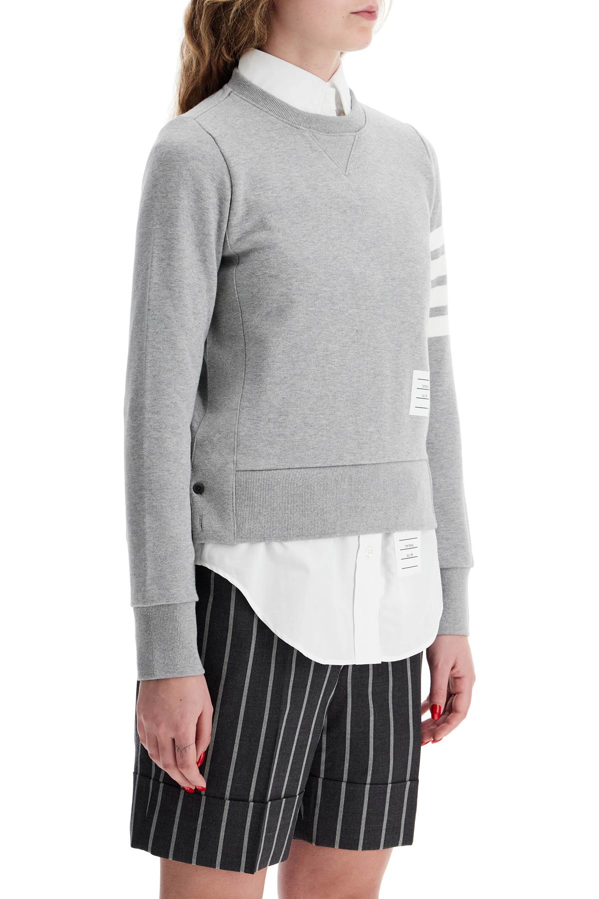 Thom Browne 4-bar crewneck sweat