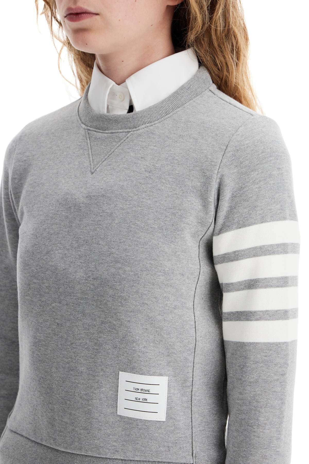 Thom Browne 4-bar crewneck sweat