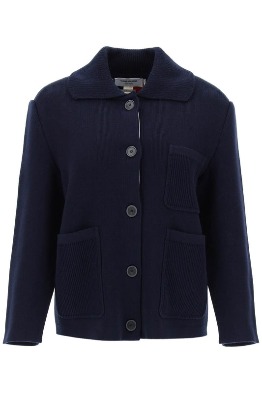 Thom Browne cotton-cashmere knit jacket