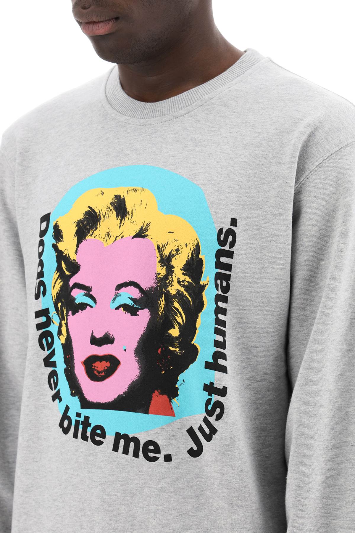 Comme Des Garcons Shirt marilyn monroe printed sweatshirt