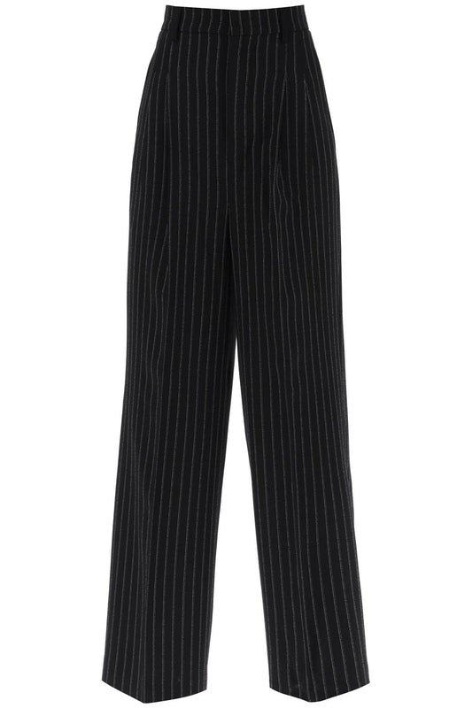 Ami Alexandre Matiussi wide-legged pinstripe trousers with