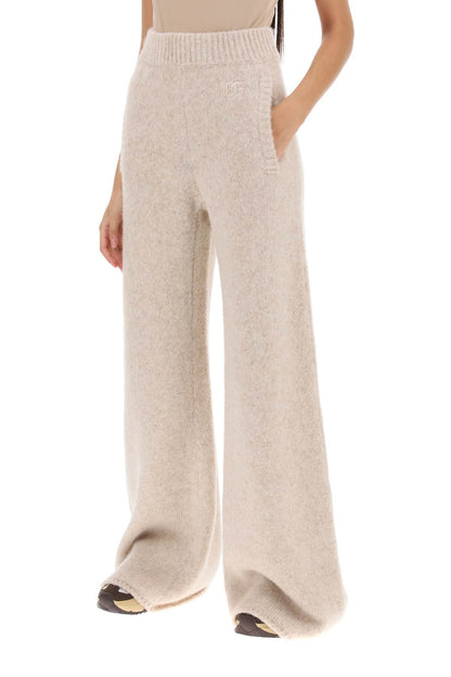 Dolce & Gabbana llama knit flared pants