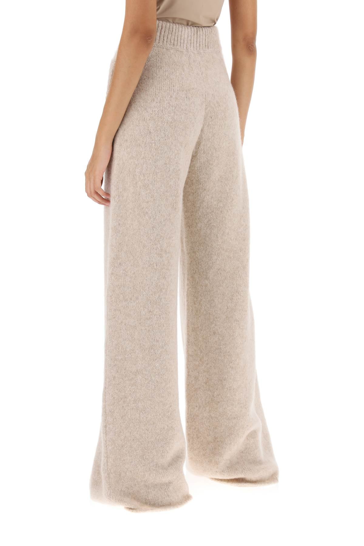 Dolce & Gabbana llama knit flared pants