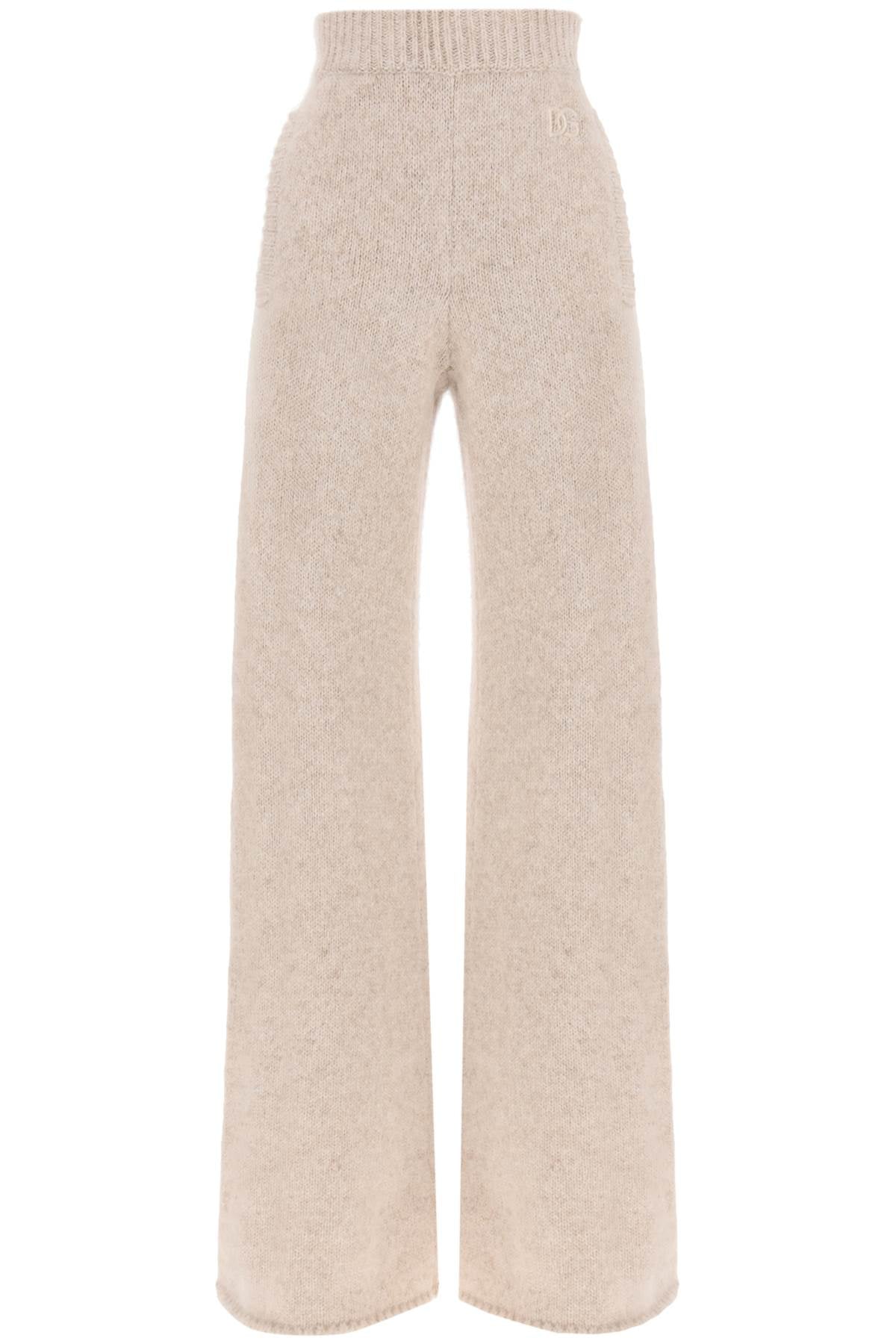 Dolce & Gabbana llama knit flared pants