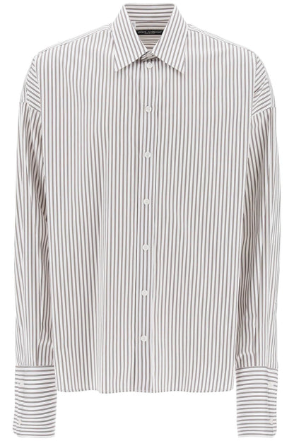 Dolce & Gabbana "oversized striped poplin shirt