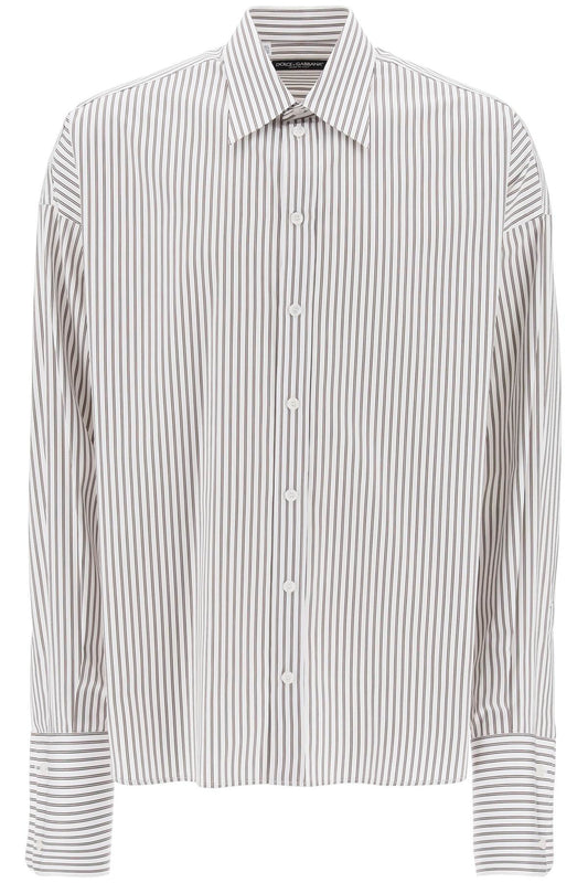 Dolce & Gabbana "oversized striped poplin shirt