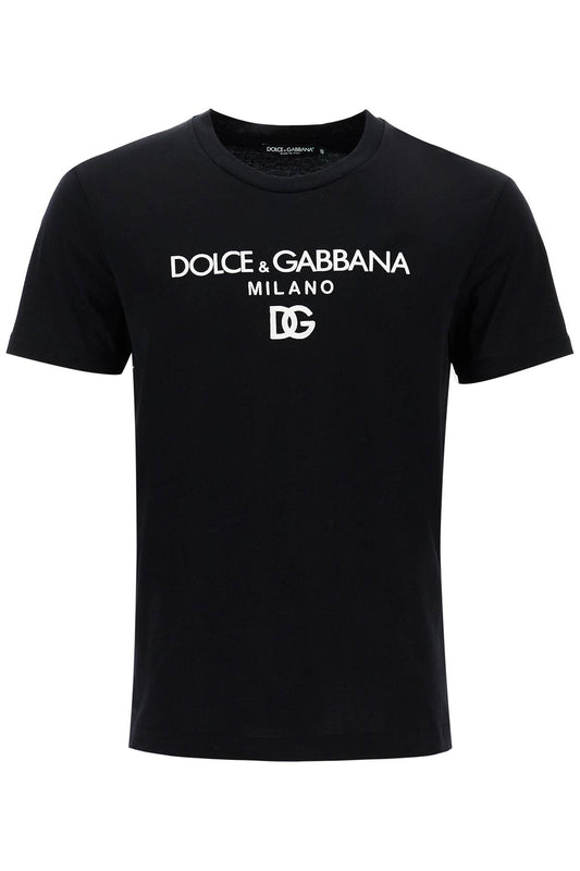 Dolce & Gabbana "dg embroidered t-shirt with lettering logo print