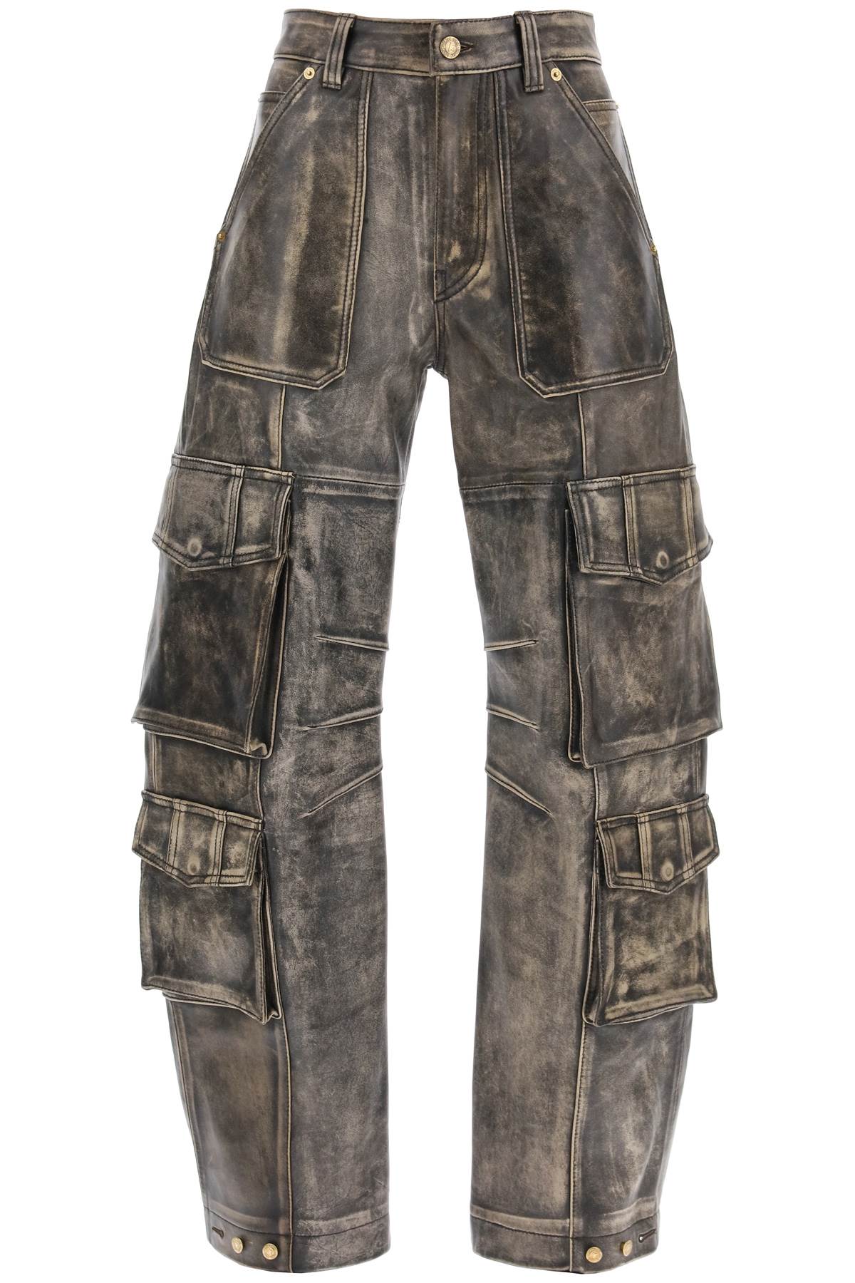 Golden Goose irin cargo pants in vintage-effect nappa leather