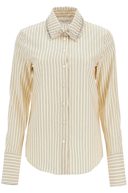 Golden Goose long-sleeved shirt with crystals