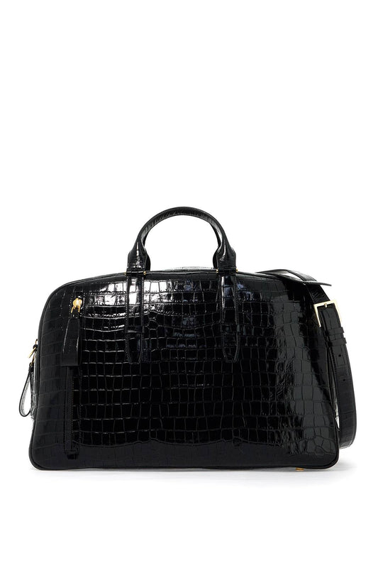 Tom Ford embossed crocodile leather buckley d