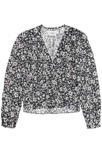 Isabel Marant Etoile eddy floral crepe blouse