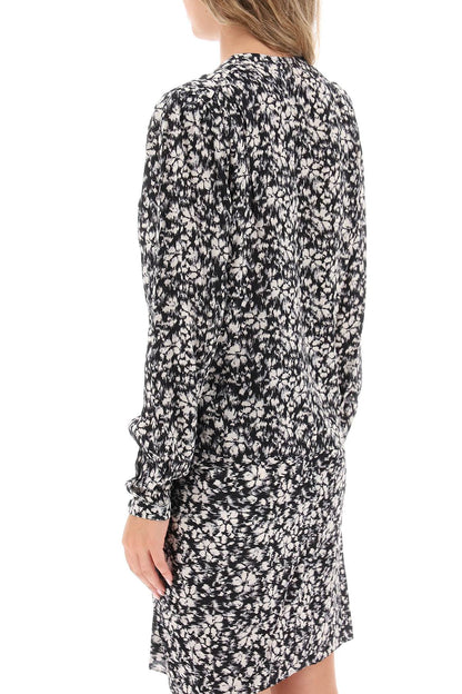 Isabel Marant Etoile eddy floral crepe blouse