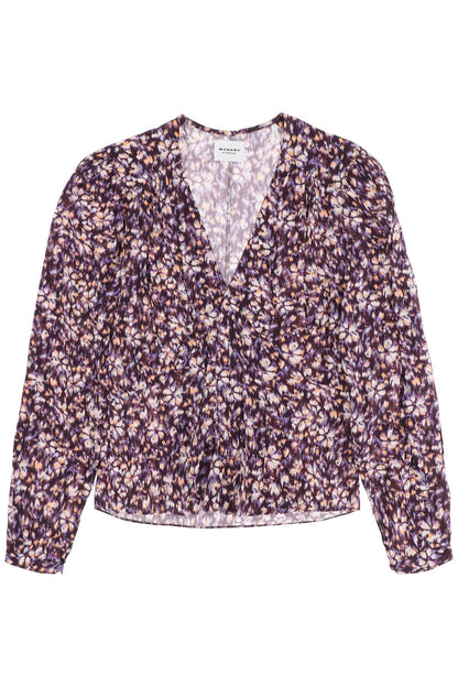 Isabel Marant Etoile eddy floral crepe blouse