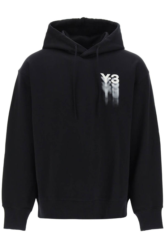 Y-3 hoodie with gradient logo print