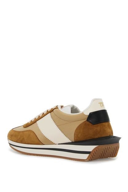 Tom Ford techno canvas and suede 'james' sneakers