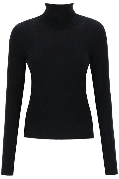 Ganni turtleneck sweater with back cut out