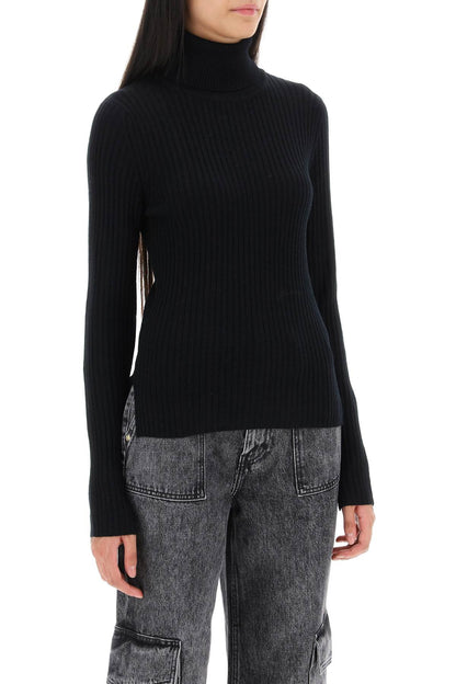 Ganni turtleneck sweater with back cut out