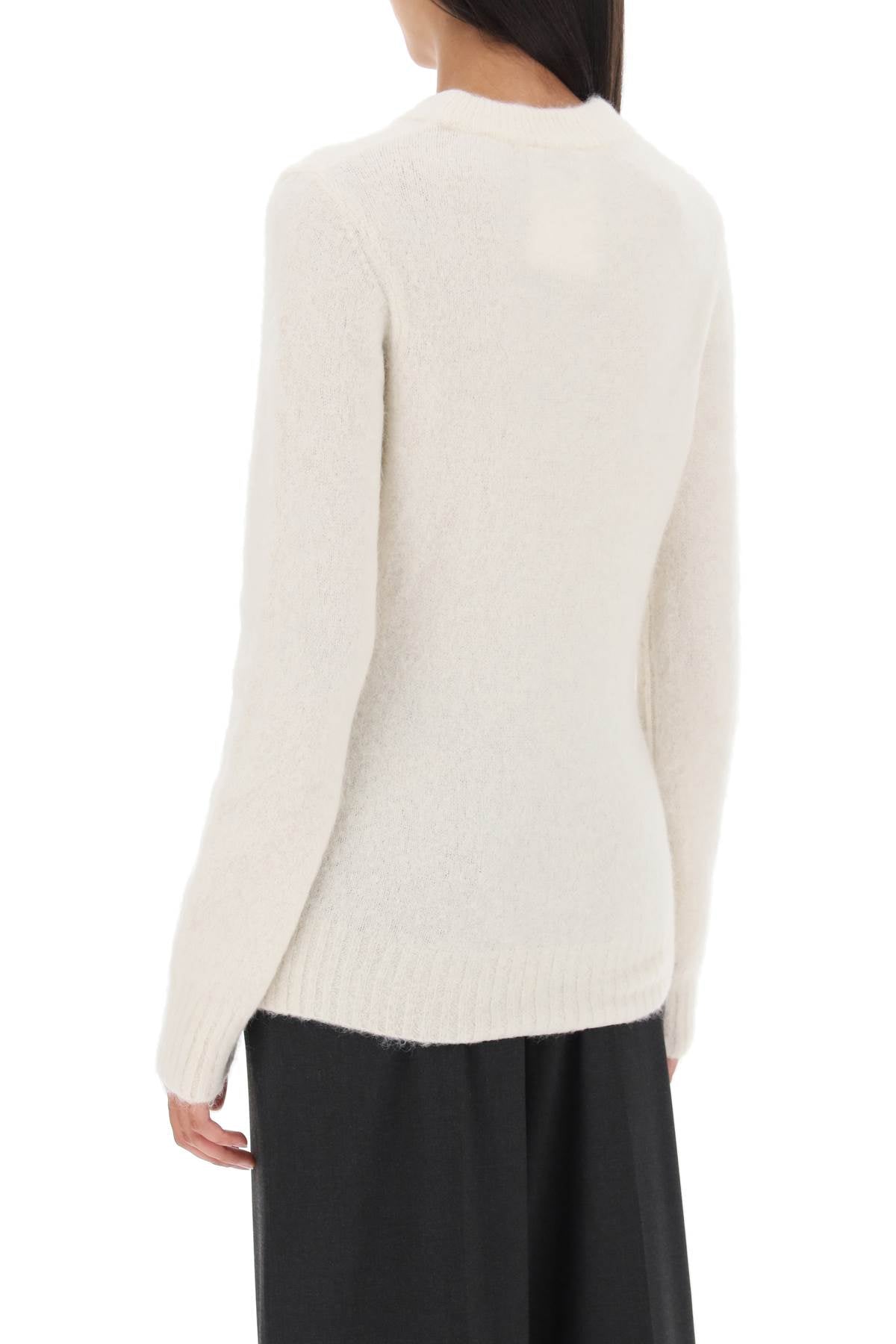 Ganni sweater in brushed alpaca blend