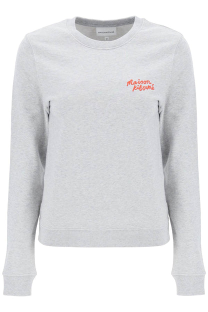 Maison Kitsune crew-neck sweatshirt with logo lettering