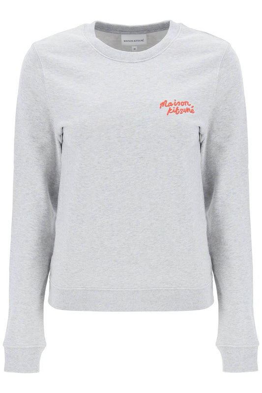 Maison Kitsune crew-neck sweatshirt with logo lettering