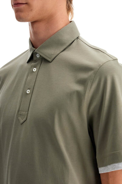 Brunello Cucinelli polo with faux