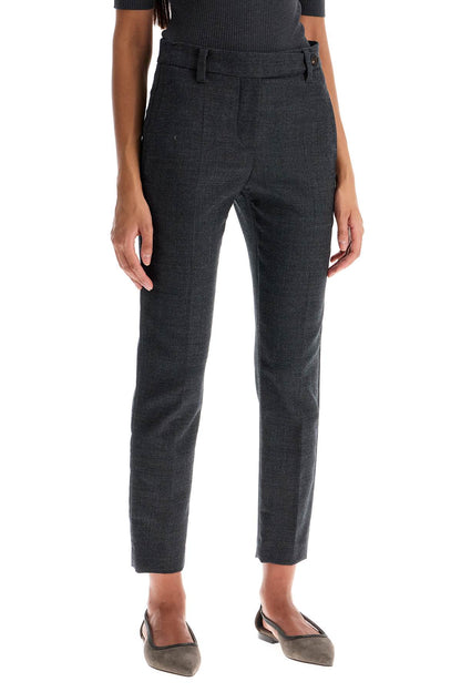 Brunello Cucinelli woolen cigarette pants for women