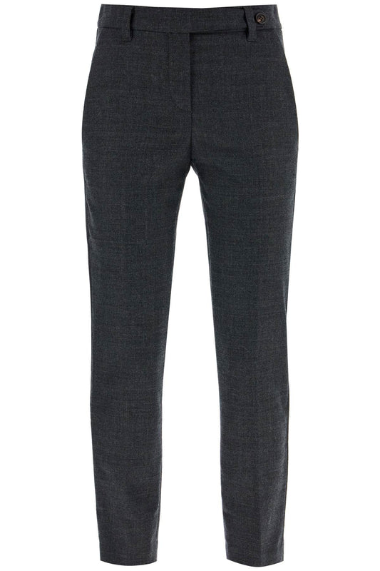 Brunello Cucinelli woolen cigarette pants for women