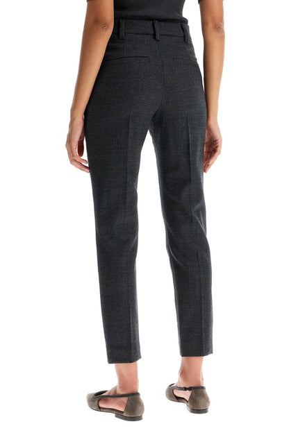 Brunello Cucinelli woolen cigarette pants for women