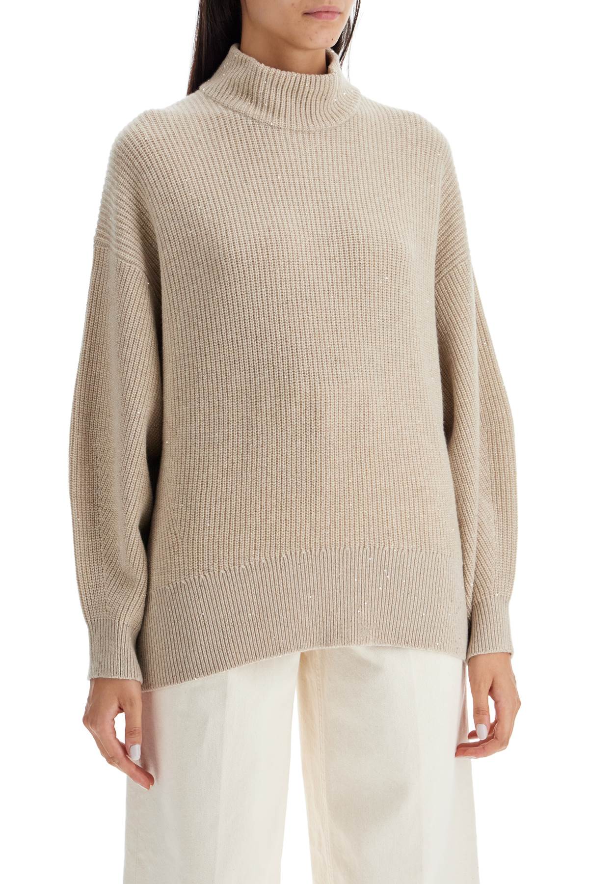 Brunello Cucinelli high-neck sparkling & dazzling