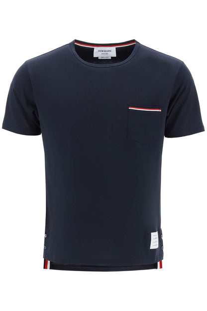 Thom Browne T-shirt con taschino RWB