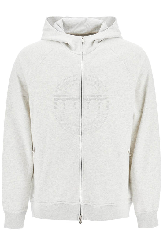 Brunello Cucinelli cotton techno hoodie with hood.