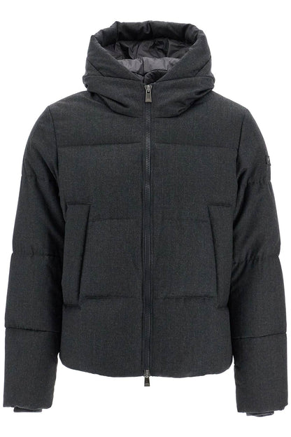 Tatras short woolen jacket with hood and down