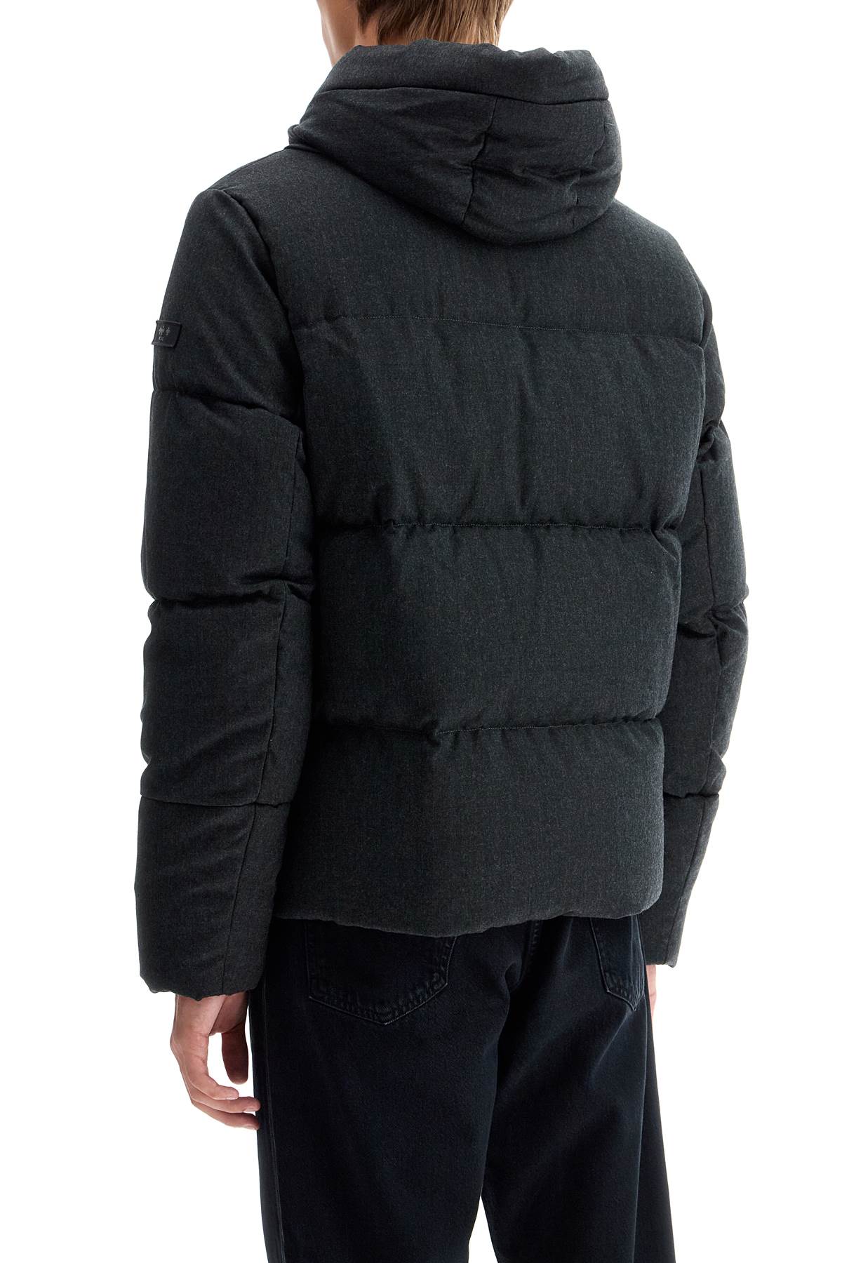 Tatras short woolen jacket with hood and down