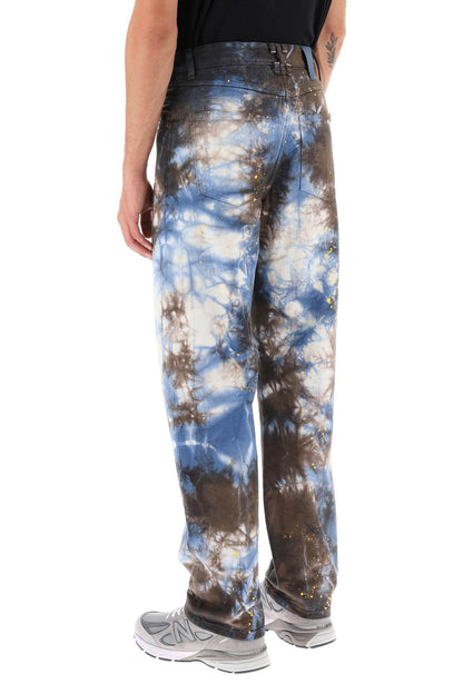 Darkpark mark tie-dye denim pants