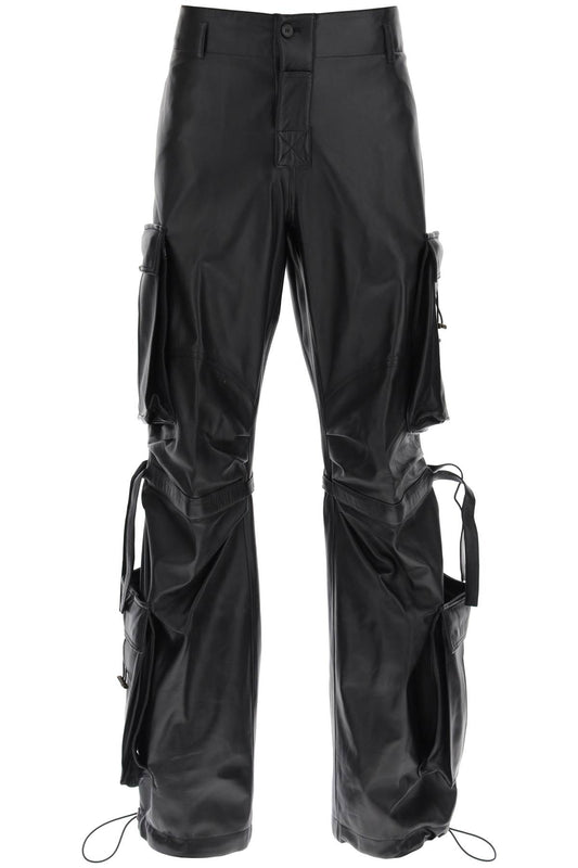 Darkpark luis lamb-leather cargo pants