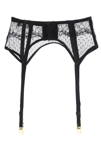 Dolce & Gabbana lace garter belt with logo